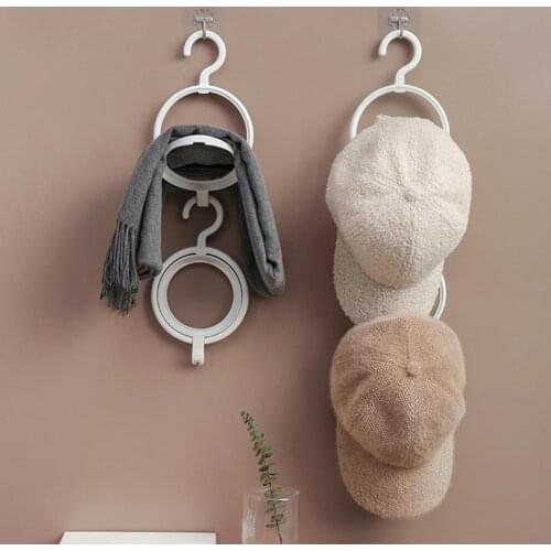 1pc Wall Room Hanging Hat Holder Rack Round Baseball Cap Storage Organizer Door Closet Hanger Hooks Display Scarf Towel Shelf