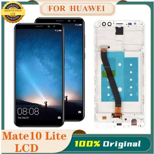 100% Original 5.9'' LCD with Frame for Huawei Mate 10 Lite Nova 2i RNE-L21 Display Touch Screen Digitizer Assembly Repair Parts