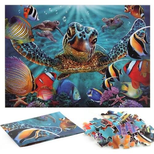 1000Pcs 70*50cm Scenic Puzzle Thickened Paper Puzzle Educational Toys for Adults Collectiable Bedroom Decoration Home Game