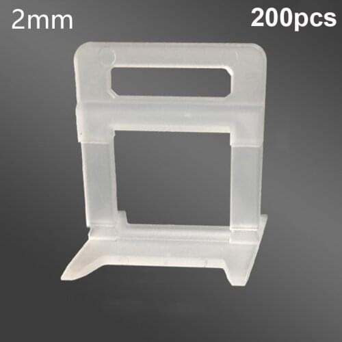 200Pcs 2mm leveling Base Tile Levelling Spacers Flooring Tiling Tool For Suit System Floor Tile Kits Household Tools