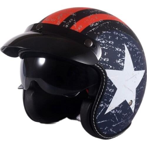 2019 motorcycle helmet 3/4 Open face motorbike helmets of ABS XS M L XL French people like it