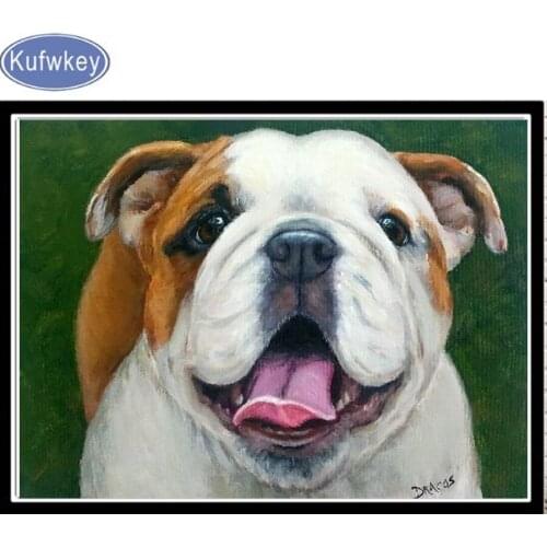 5d DIY Diamond Painting crystal full drill Cross Stitch 3d diamond Paintings Mosaic Kits Diamond Embroidery English Bulldog Dog