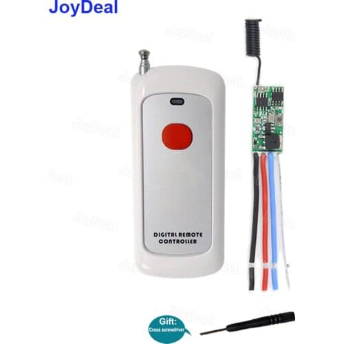 433 MHz Long Distance Wireless Remote Control Transmitter Power Saving Mini Relay 1CH Remote Switch 3.7v 4.2v 5v 6v 12v 7.4v 2A