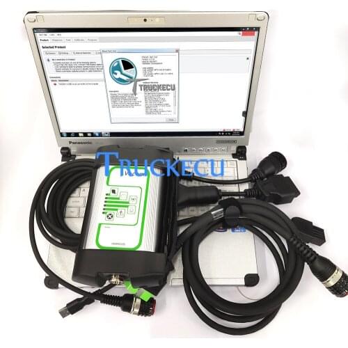 For Volvo Vocom 88890300 PTT dev2 VCAD Interface for Volvo/Renault/UD/Mack VOCOM 1 excavator Truck Diagnostic tool+CF C2 laptop