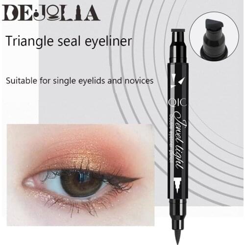 Double Head Liquid Eyeliner Pen Makeup Pencils Quick Dry Water Proof Easy to Wear Long-lasting Eye Liner Pencil Make Up Tool