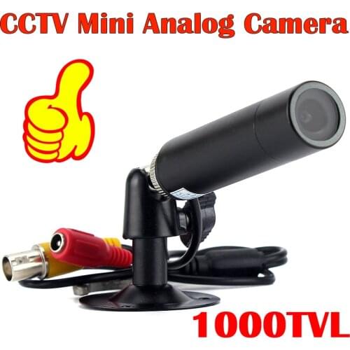 HD 1000TVL HD Color CMOS CCD Mini Bullet Security Camera 3.6mm lens 800TVL CVBS CCTV Surveillance Camera with Bracket