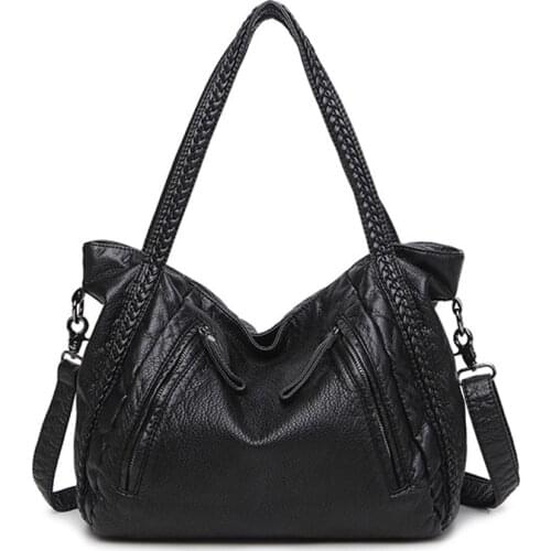 Fashion Soft Genuine Leather Women Handbags Ladies Purse Bolsa Feminina Large Shoulder Crossbody Tote Bags Women Messenger Bag