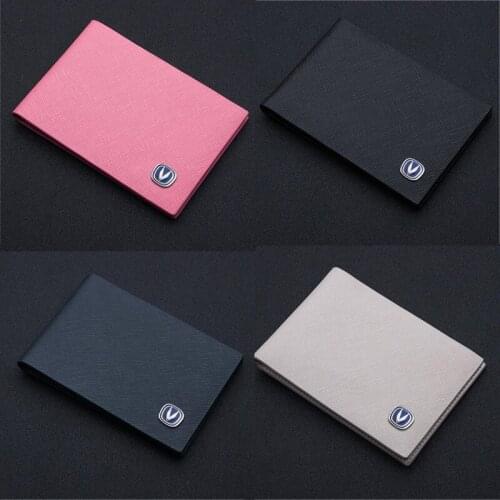 New Motor Vehicle Driving License Leather Case Men And Women For Changan Credit Id Card Wallet Holder Tarjetero Car Accessories