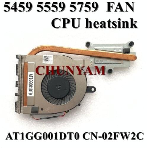 Brand New Original For Dell Inspiron 5459 5559 5759 Cooling Heatsink Fan cooler Assembly AT1GG001DT0 CN-02FW2C 2FW2C