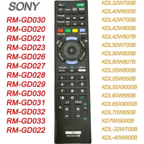 New RM-GD030 For SONY Smart TV Remote Control RM-GD023 GD033 RM-GD031 RM-GD032 RM-GD027 For KDL32W700B KDL40W600B KDL42W700B