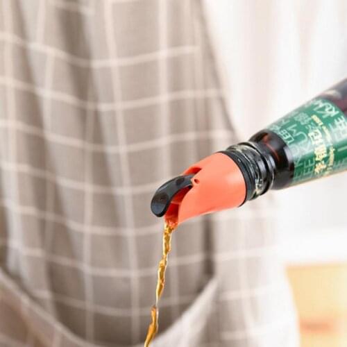 Special Tool Oil Bottle Stopper Automatic Opening Closing Bottle Cap Olive Soy Sauce Sealing Rubber Leak-proof Kitchen Accessory