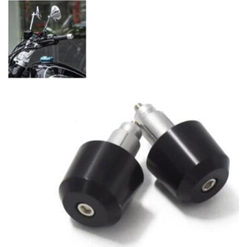 Motorcycle Handlebar Grips Bar Ends Sliders CNC Metal Modified Accessories Motorbike Handle Bars Retro Moto Grip Cap Plug Slider