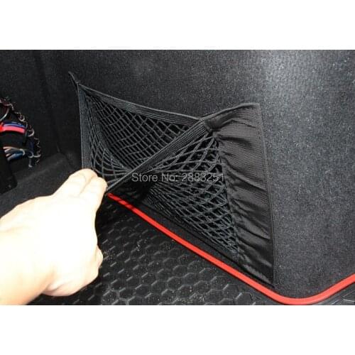 Car Styling Car Rear Trunk Back Seat Elastic String Net Mesh Storage Bag for fiat punto 500 bravo freemont stilo car Accessories