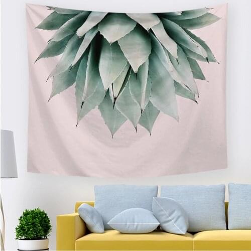Tropical Plant Tapestry For Living Room Bedroom Wall Decor Tropical Plant Leaves Printed Wall Hanging Tapestry Fabrics SmallSize
