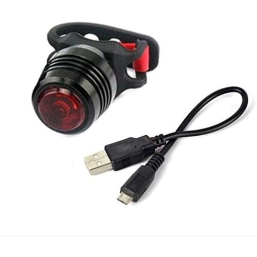 USB Rechargeable 3-Mode Bike Taillight Bicycle Rear Turn Signal Braking Warning Red Light Aluminum alloy+ Silicone
