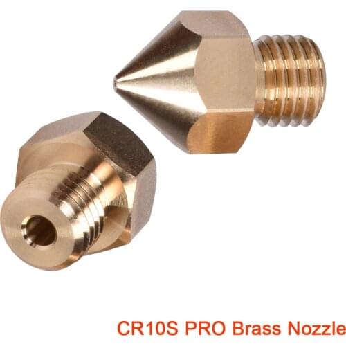 High Quality CR10S PRO Nozzle Brass For M6 Thread Heat Block Filament 1.75MM 0.2 0.4 0.6 0.8MM J-head Extruder 3D Printer Hotend