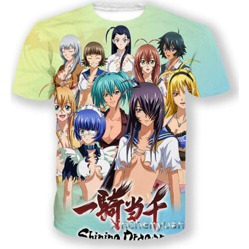 Xinchenyuan Anime Ikkitousen 3D Print Men T Shirt Hip Hop Women Tshirt Unisex Clothing Tops Suppliers for Drop Shipper A44