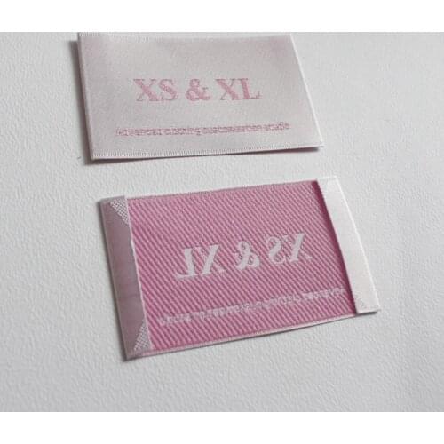 Customized clothing tags washable garment labels custom woven labels for clothing brand name labels logo woven tags