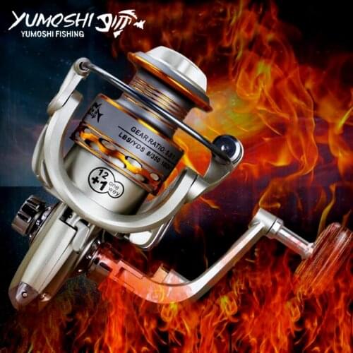 Yumoshi DX 1000- 7000 13BB 5.5 : 1 Fishing Reel Wheel Metal Spool Spinning Fishing Reels Hot-selling Fishing tools