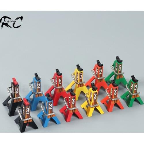 1pcs Metal Height Adjustable 3T 6T Jack Repair Stand Decoration Tool for 1/10 RC Crawler Axial SCX10 TRX6 TRX4 CC01 D90 D110 TF2