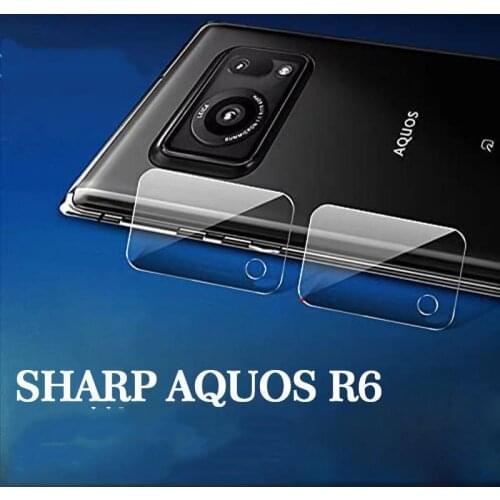 2pcs For Sharp Aquos R6 Clear Rear Back Camera Lens 9H Tempered Glass Protector Film Guard Sharp Aquos R6