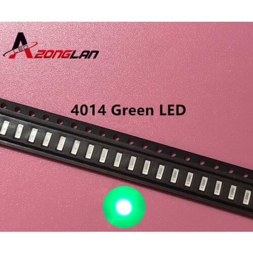 4014 GREEN LED SMD 22-24lm 3.0-3.2V car lamp light beads RoHs Free shipping 200PCS/lot