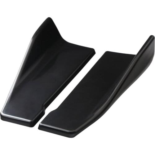 4x Car Rear Bumper Lip Splitter Diffuser Chin Spoiler Canard Deflector