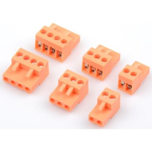 5PCS/LOT Orange plug HT396K 2P/3/4/5/6/7/8/9/10 pluggable terminal spacing 3.96MM