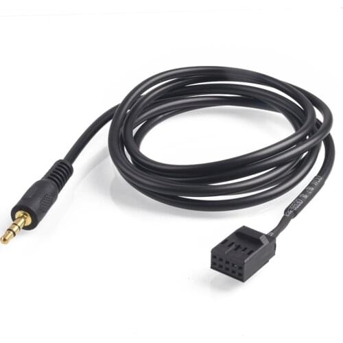 Car AUX In Input Cable CD Changer Cable Adapter 3.5mm Male Jack For BMW E46 aux 10pin For Phone MP4 MP3