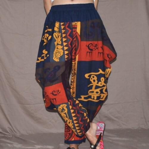 Women Men Yoga Pant Linen Indian Harem Loose Baggy Bloomers Sweatpant Casual Jogger Running Workout Atheltic Track Pant Trosuers