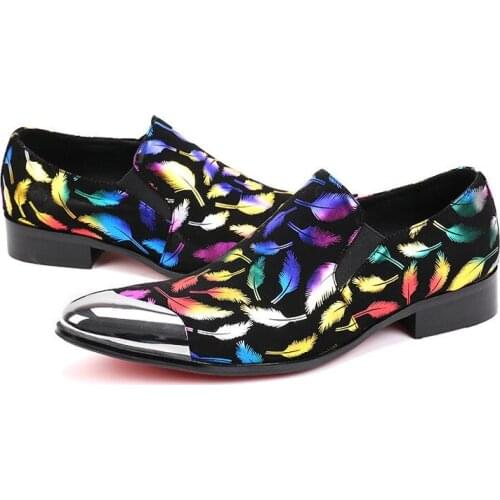 Ch.kwok Men's Patent Leather Shoes