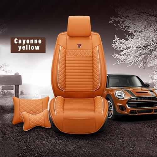 5 Seat Luxury Leather Car Seat Cover Full Set Fit For Mitsubishi Pajero Sport/Outlander Peev/Shogun Sport/Triton