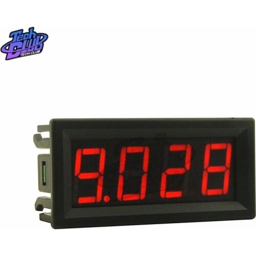 0.56" Mini LED Digital Voltmeter Voltage Meter Car Motorcycle Volt Tester Detector DC 1000V 10A Capacity Monitor Red Green Blue