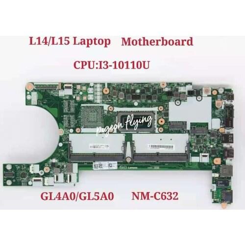 For Thinkpad L14/L15 Laptop Motherboard CPU:I3-10110U HDD NM-C632 FRU:5B20Z47967 5B20Z47973 5B20Z47968 5B20Z47972 5B20Z47971