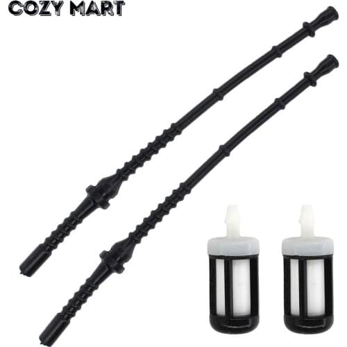 2pcs Fuel Line Hose Pipe Tube Filter For ST FS120 FS200 FS250 FS300 FS400 FS450 S480 FR350 FR450 FR480 Trimmer Brush Cutter