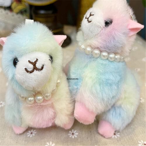 20pcs/lot mix colors animal Plush Stuffed TOY Doll , 13CM colorful Keychain Toy , Kids Party Gift