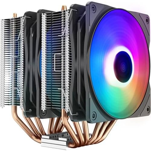 DEEPCOOL NEPTWIN V3 Dual tower cpu cooler 6 heat pipe dual 120mm PWM Color fan TDP 220W For Intel 1150 1155 2011 AMD AM4 AM3