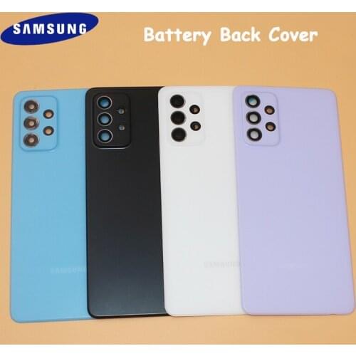 Battery Back Cover Original Samsung Rear Door Housing Replacement Shell For Galaxy A72 4G A725 M-A725M DS SM-A725F + Camera Lens