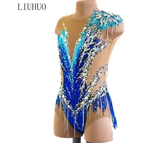 LIUHUO Figure Skating Dress Womens Girls' Ice Skating performance Rhythmic gymnastics competition Dance Leotard ArtisticCostume