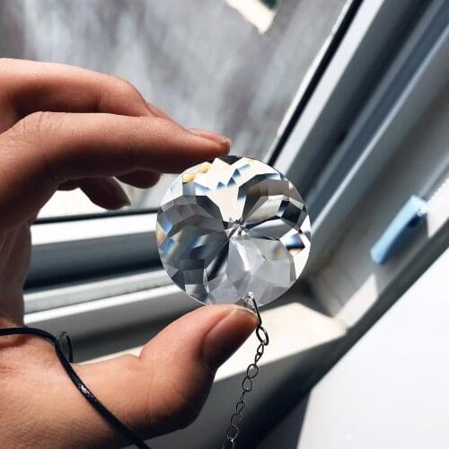 Prisms Chandelier Cutting Pendants Diy Prism Parts Projects Ornament 45MM Sun Glass Crystal Prism Chandelier Crystal Prism