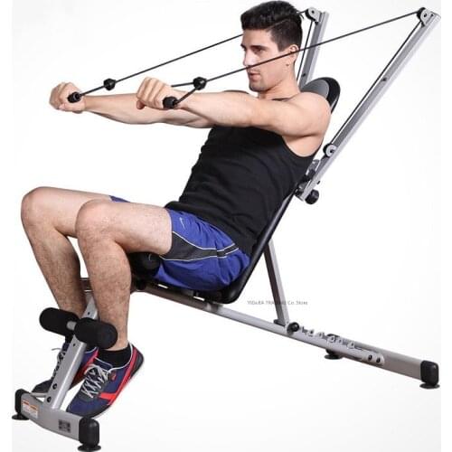 Adjustable Sit Up Bench with Pull Ropes, Abdominal Training Workout Slant Bench, Multifunctional Home Gym Ab Training AB Bench