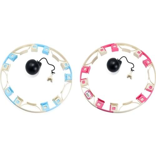 Detachable Adjustable 10 knots Sport Hoop Smart Counting Massage Hoops Fitness Circle Equipment Gym Home Training Weight Loss