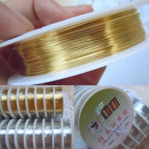 0.5mm Soft Copper Thread Wire Cord Jewelry Making Design Repair Findings Roll