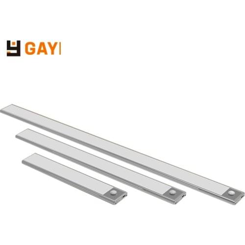 HOTLED Closet Night Light Motion Sensor Under Cabinet Lights USB Rechargable Wall Lamps For Kitchen Wardrobe Lighting 12/23/40CM