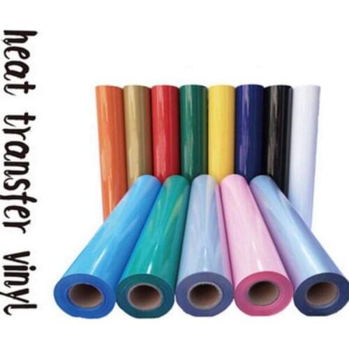 Heat Transfer Cutting Vinyl Iron on Film Wholesale super elastic PU Heat Transfer Vinyl 30cmx200cm