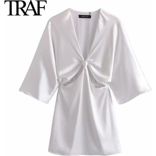 Модные платья-трапеции TRAF China At AliExpress