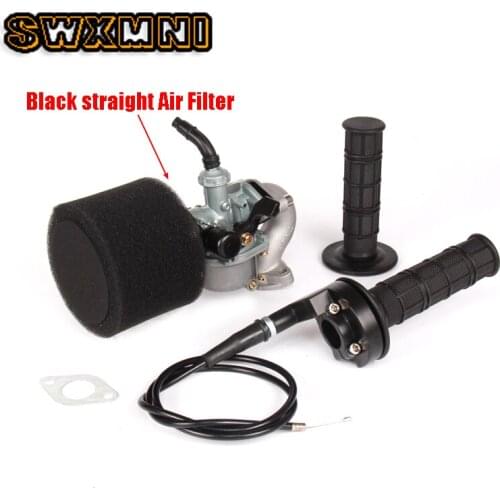 PZ19 Carburetor Intake Visiable Throttle Grip Settle Cable Air Filter Oil Filter 50cc 70cc 90cc 110cc Pit Bike ATV Quad Go Kart