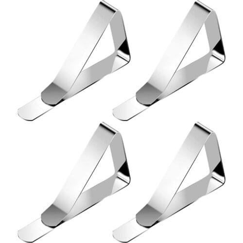 Tablecloth Clips Picnic Table Cloth Cover Clamps Flexible Stainless Steel Holder