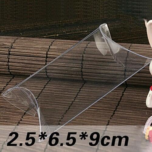 100 pcs Clear PVC Pillow Boxes Wedding Favor / Baby Shower/Bridal Sweet Candy Gift Box Cheap Souvenir Packing
