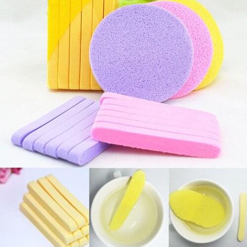 12pcs/pack Compressed Cleaning Wash Pad Pva Cosmetic Puff Sponge Clean Washing Pad Remove Makeup Skin Care Tool